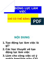 Tạo động lực làm việc