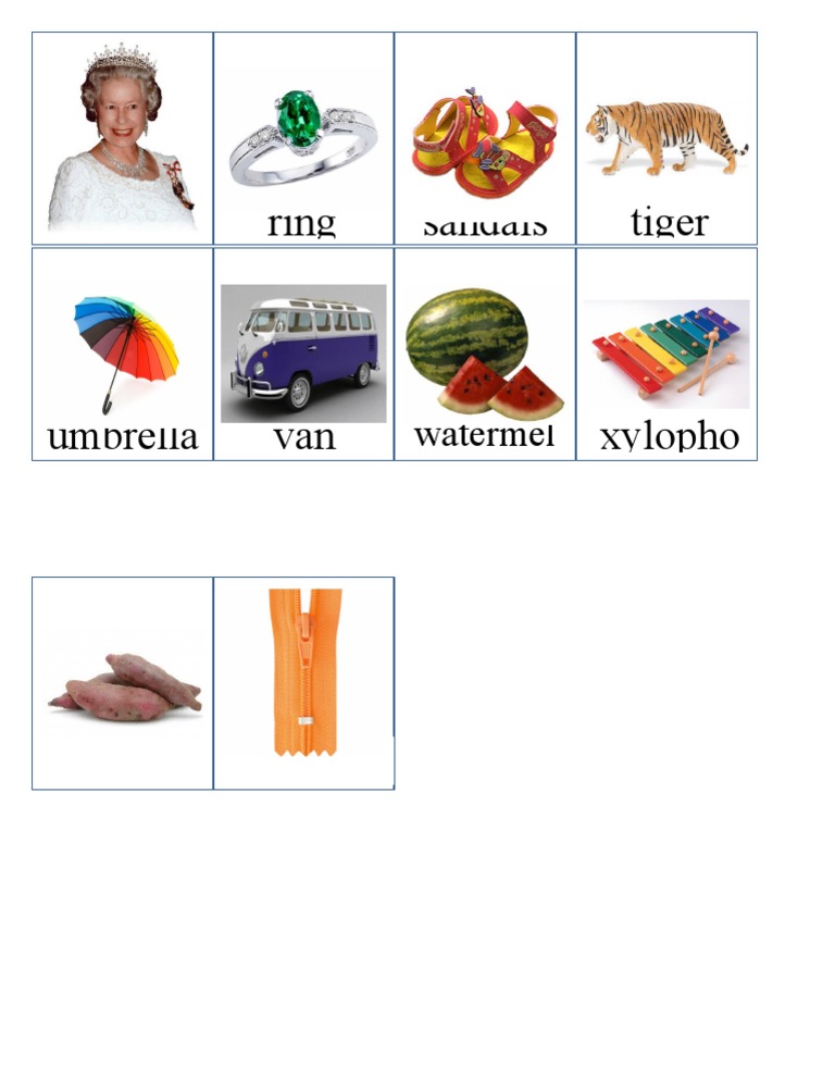 Letterland Book Matching picture q-z | PDF
