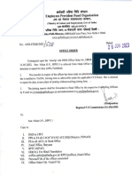 Office Order Dated 28-06-2023 Regarding Relieving of Ms. Nisha OV, RPFC-I