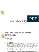 Ugovori Mane Volje Podjele Ugovora