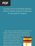 A justiça como titularidade legitima