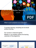 8 July - Effective Teaching