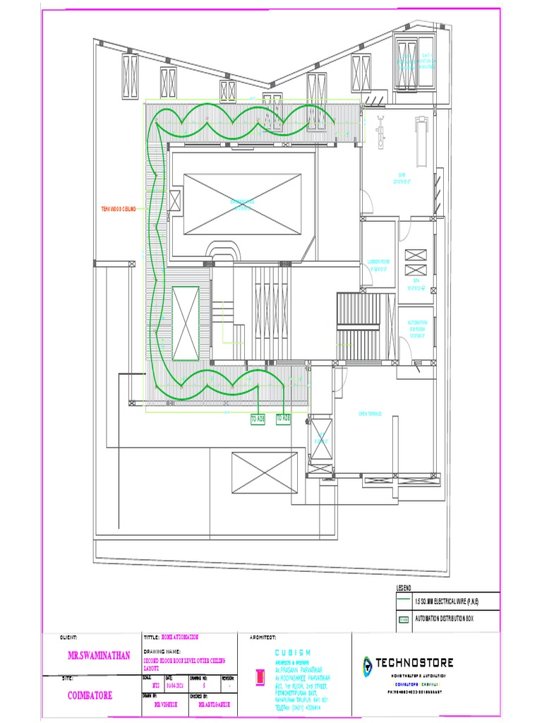 06.Mr - Swaminathan Sps-Second Floor Roof Level Outer Ceiling Layout 2 ...