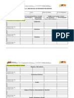 Cuadro 2. Análisis de Los Procesos Peligrosos