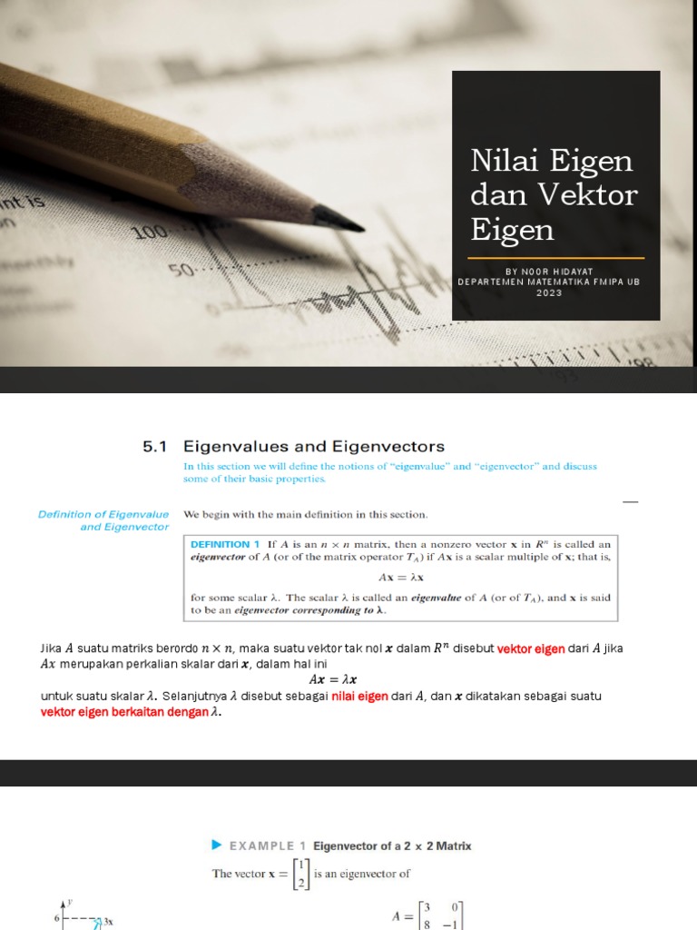 7-Nilai Eigen Dan Vektor Eigen Diagonalisasi | PDF | Komputer