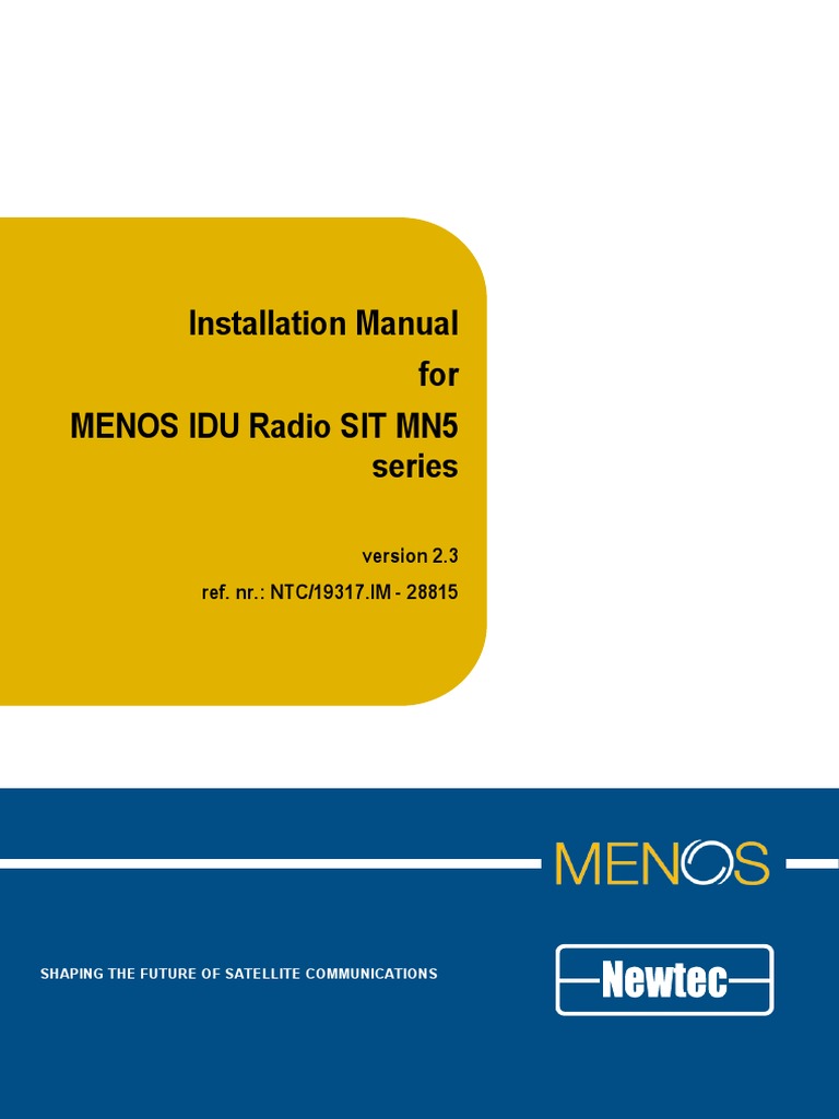 Neric Radio Sit Idu Installation Download Free Pdf Router