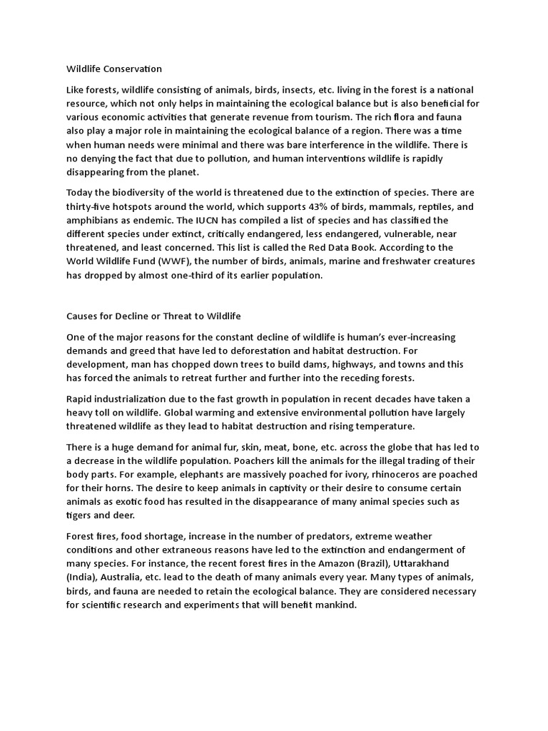 Wildlife intelligence overview