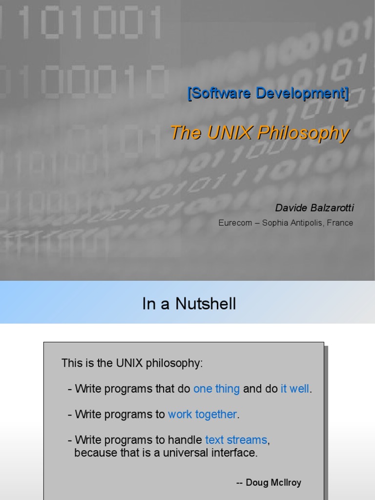 0 The UNIX Philosophy | PDF | Unix | Computing