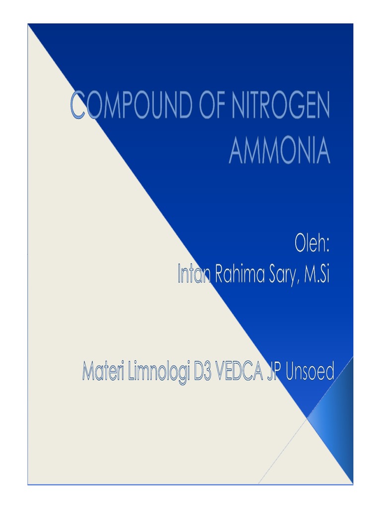 COMPOUND OF NITROGEN Mode) PDF