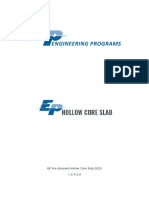EP Prestressed Hollow Core Slab Manual 2023 V 2.4.2.0