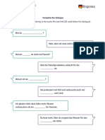 Meat Consumption - Worksheet Dialogue Exercise