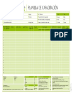 Planilla de Capacitación.