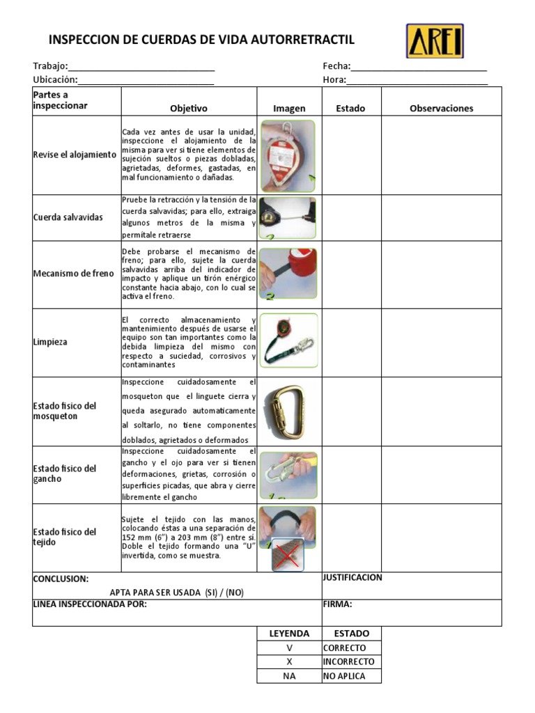 Checklist Linea Retractil 2018 | PDF | Ciencias fisicas