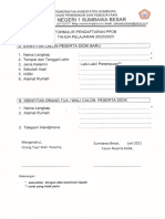 Formulir PPDB SMPN 1 Sumbawa Besar Form