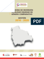 Ranking Bolivia 2016 2020