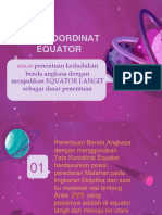 Tata Koordinat Equator