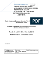 Informe de Vigilancia Epidemiologica Julio 2019