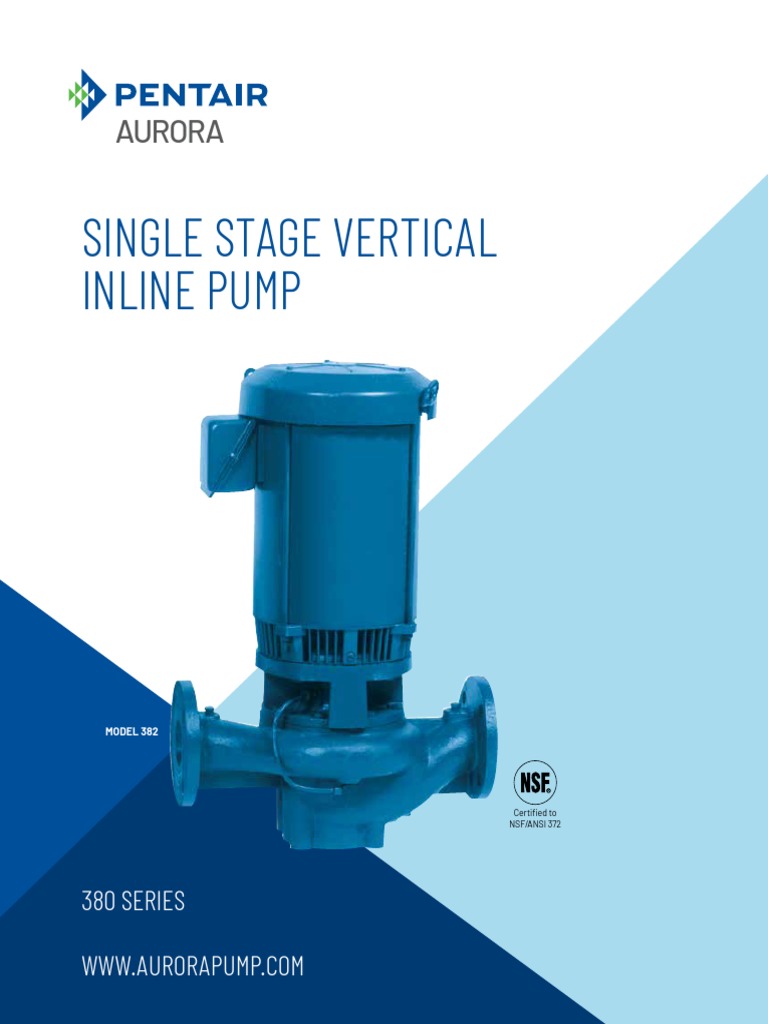Ficha Tecnica AURORA PICSA Series 380 | PDF | Pump | Mechanical Engineering