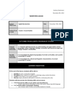 Lesson Plan 1 - Grade 2 Social Studies