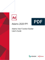 Adams 2020 FP1 Adams View Function Builder User Guide
