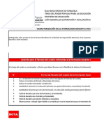 Caracterización de La Formacion de Docentes A Nivel Nacional