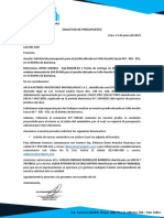 Modelo de Solicitud de Presupuesto de Luz