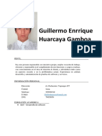 Guillermo Huarcaya CV