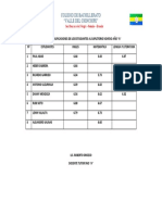 Cuadro de Calificaciones de Los Estudiantes Al Supletorio Noveno Egb