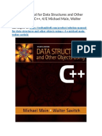 Solution Manual For Data Structures and Other Objects Using C 4 e Michael Main Walter Savitch