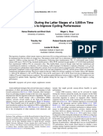 Quinine Ingestion During The Latter Stages of A 3,000-m Time Trial Fails To Improve Cycling Performance