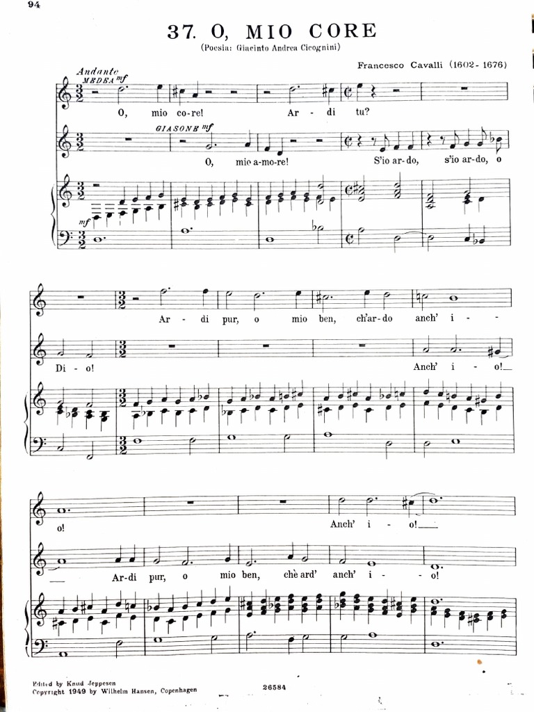 O, Mio Core | PDF