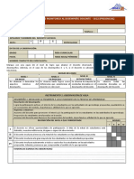 Ficha de Evaluación Del Desempeño Docente 2022