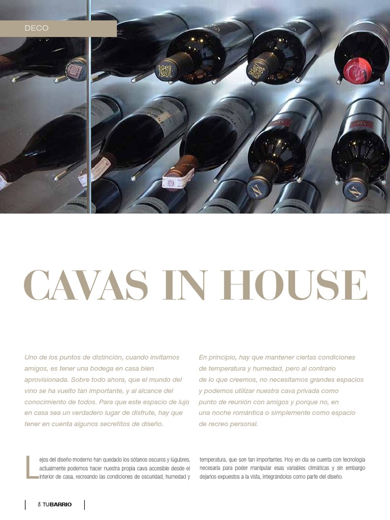 Ideas para Diseñar Cavas en Casa | PDF | Vino