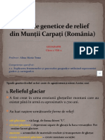 3.4. Tipurile Genetice de Relief Din Munții Carpați, România - Prezentare