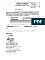 IF08 Certificado Inspección Anual de Equipo Linea de Vida Vertical Fija V1