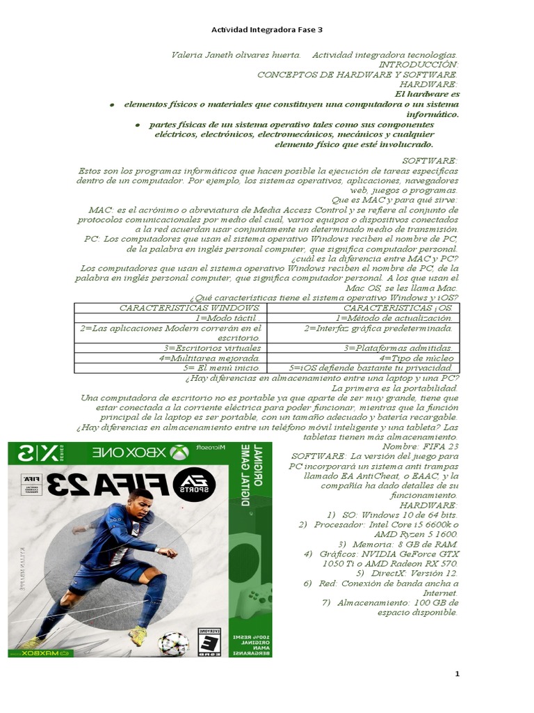 Hardware y Software: Conceptos Clave | PDF | Hardware de la computadora ...