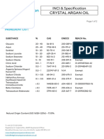 CRYSTAL ARGAN OIL - INCI & Specification Rev 6