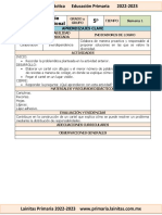 Julio - 5to Grado Educación Socioemocional (2022-2023)