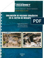 9130 Informe Tecnico n0a7018 Evaluacion de Peligros Geologicos en El Sector de Wiscapuquio Region Huancavelica Provincia Angaraes Distrito Ccochaccasa