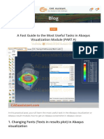 Caeassistant Com Blog A Fast Guide To The Most Useful Tasks in Abaqus Visualizat