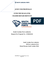 Request For Proposals Over The Road (Otr) Chassis Repair Services