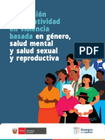 Legislación y Normatividad en Violencia Basada: en Género, Salud Mental y Salud Sexual y Reproductiva