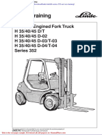 Linde Forklift Series 352 Service Training