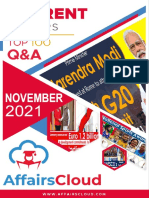 Current Affairs Q&A PDF Top 100 - November 2021 by AffairsCloud 1