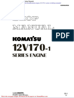 Komatsu Engine 12v170 1 Series Workshop Manuals