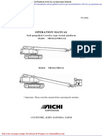 Aichi Self Propelled Crawler Type Aerial Platform Sr18 21a Aj Operation Manual