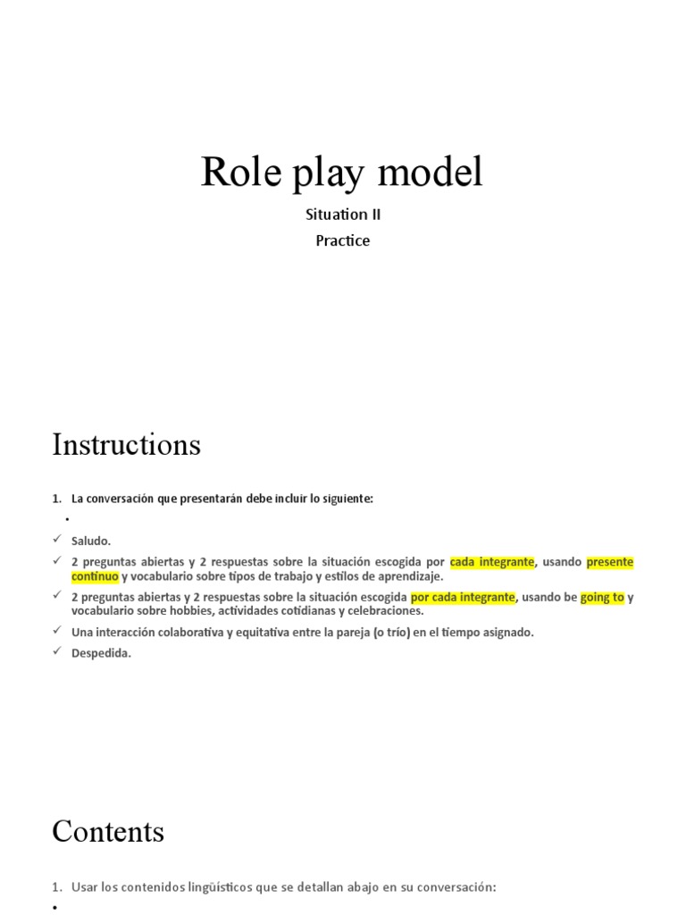 Role Play Conversation Practice Guide | PDF | Linguistics | Cognition