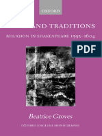 Beatrice Groves - Texts and Traditions - Religion in Shakespeare 1592-1604 (Oxford English Monographs) (2007)