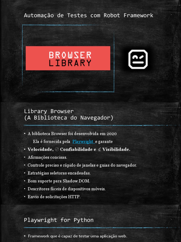 Automação de Testes com Robot Framework | PDF | Casa e Jardim