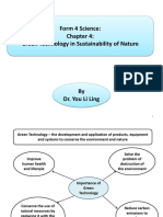 Form 4 Science Chapter 4 Green Technology in Sustainability of Nature Notes 2020 Student